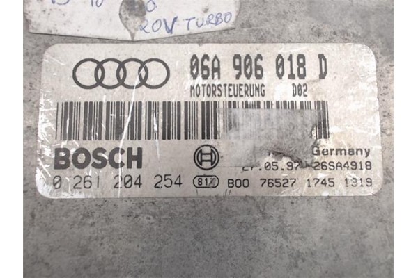 Recambio de centralita para audi a3 (8l) 1.8 t ambition referencia OEM IAM (06A906018D) (0261204254) 