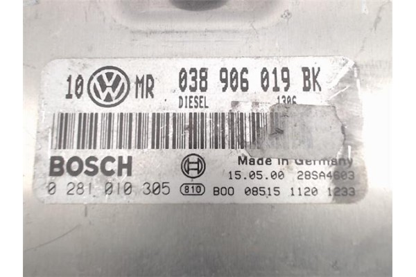 Recambio de centralita para volkswagen passat berlina (3b2) 1.9 trendline referencia OEM IAM (038906019BK) (0281010305) 
