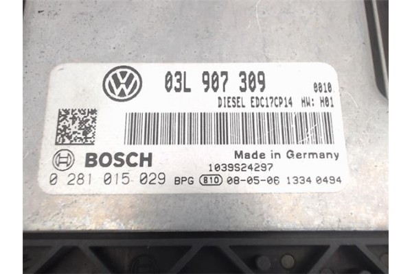 Recambio de centralita para volkswagen passat berlina (3c2) 2.0 tdi 16v referencia OEM IAM 03L907309 0281015029 