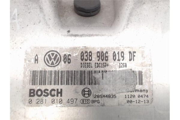Recambio de centralita para volkswagen golf iv berlina (1j1) 1.9 25 aniversario referencia OEM IAM (038906019DF) (0281010497) 