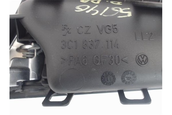 Recambio de manilla int. puerta delantero derecha para volkswagen passat berlina (3c2) 2.0 tdi 16v referencia OEM IAM 3C1837114 