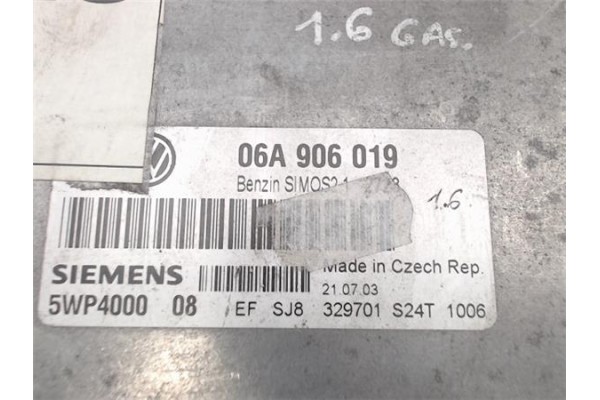 Recambio de centralita para volkswagen golf iv berlina (1j1) 1.6 soul referencia OEM IAM (06A906019) (5WP400008) 