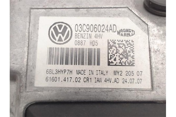 Recambio de centralita para volkswagen polo iv (9n3) 1.4 advance referencia OEM IAM (03C906024AD) (IAW4HV.AD) 
