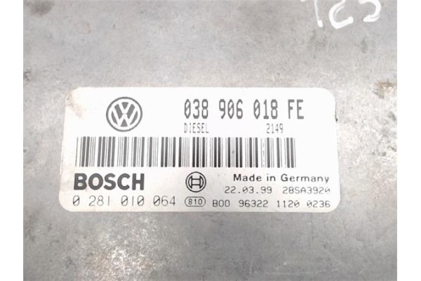 Recambio de centralita para volkswagen passat variant (3b5) 1.9 highline referencia OEM IAM (038906018FE) (0281010064) 