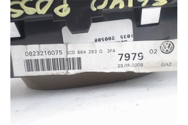 Recambio de pomo palanca cambio para volkswagen passat berlina (3c2) 2.0 tdi 16v referencia OEM IAM 3C1713203NXLZ 3C0864263G 