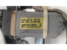 Recambio de mecanismo elevalunas delantero derecho para chevrolet aveo berlina 1.4 lt referencia OEM IAM 96870317 96541784 95015