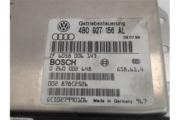 Recambio de centralita para audi a6 avant (4b5) 2.5 tdi referencia OEM IAM (4B0927156AL) (0260002648) 