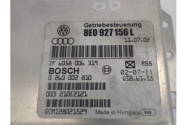 Recambio de centralita para audi a4 avant (8e) 2.5 tdi referencia OEM IAM (8E0927156L) (0260002810) 
