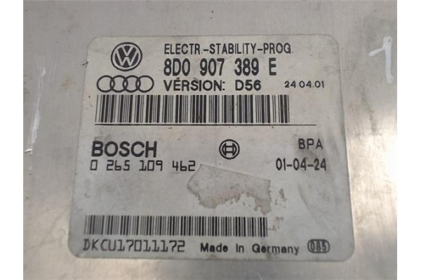 Recambio de centralita para audi a6 avant (4b5) referencia OEM IAM (8D0907389E) (0265109462) 