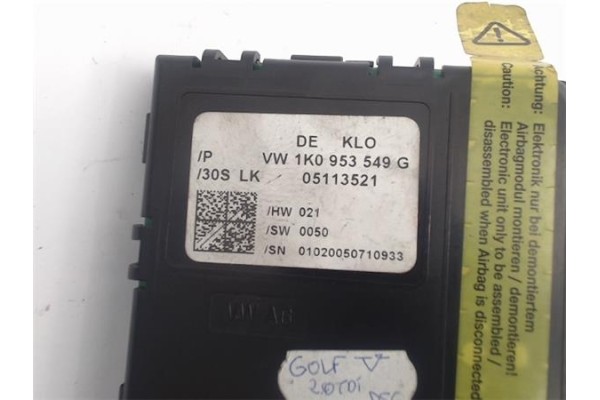 Recambio de centralita para volkswagen golf v (1k1) referencia OEM IAM 1K0953549G 05113521 1K0953549AF , AUDI | 1K0953549AG , AU