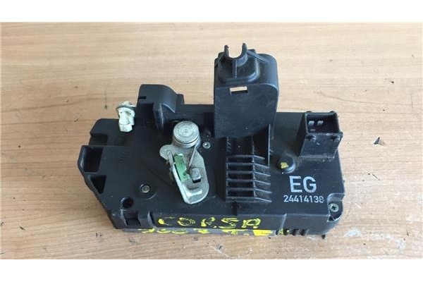 Recambio de cierre electromagnetico trasero izquierdo para opel corsa c (2000) 1.2 joy [1,2 ltr. - 55 kw 16v cat (z 12 xe / lw4)