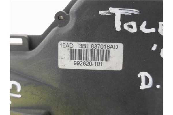 Recambio de cerradura puerta delantero derecha para seat toledo (1m2) 1.6 executive referencia OEM IAM 3B1837016AD 3B0867868 