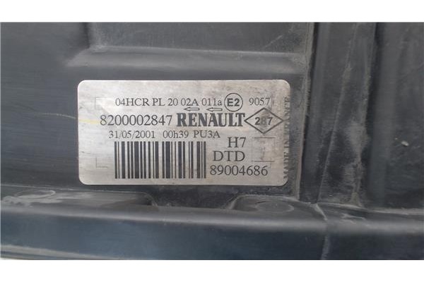 Recambio de faro delantero dcho para renault laguna ii (bg0) referencia OEM IAM 8200002847 89004686 