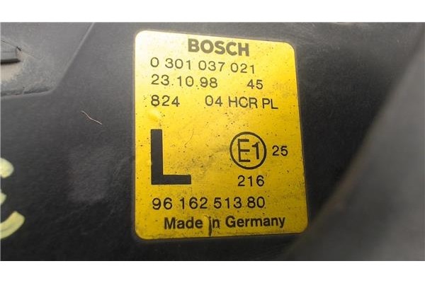 Recambio de faro delantero izquierdo para peugeot 406 berlina (s1/s2) referencia OEM IAM 301037021 9616251380 
