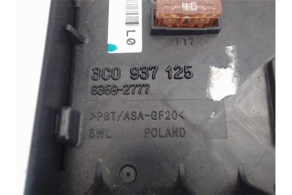 Recambio de caja fusibles/rele para volkswagen passat berlina (3c2) 2.0 tdi 16v referencia OEM IAM 3C0937125 1K0937132F 