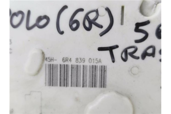 Recambio de cerradura puerta trasero izquierda para volkswagen polo v (6r1) 1.2 advance referencia OEM IAM 6R4839015A  