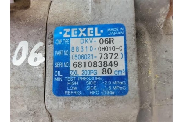 Recambio de compresor aire acond. para citroen c1 1.0 attraction referencia OEM IAM 883100H010C  