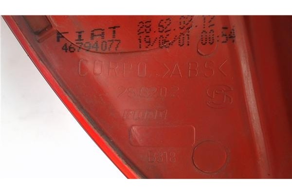 Recambio de piloto trasero derecho para fiat ii punto (188) berlina referencia OEM IAM 46794077 GP0152 46523769 , FIAT | 5173835 Recambio de piloto trasero derecho para fiat ii punto (188) berlina referencia OEM IAM 46794077 GP0152 46523769 , FIAT | 5173835