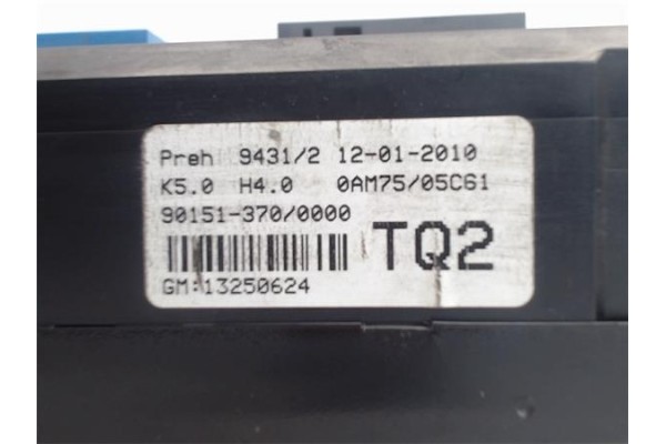 Recambio de mandos climatizador para opel zafira b 1.7 cosmo referencia OEM IAM   