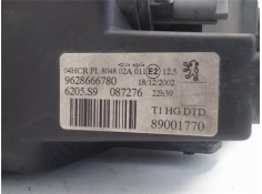 Recambio de faro delantero dcho para peugeot 206 2.0 hdi 90 referencia OEM IAM 9628666780  