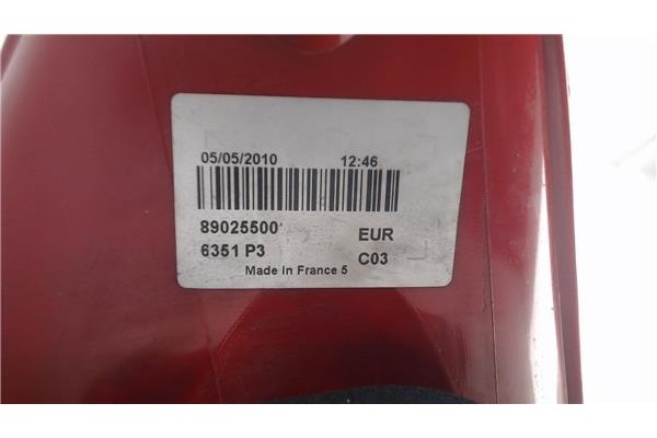 Recambio de piloto trasero derecho para peugeot 307 (s1) referencia OEM IAM 96343705JE 89023239 