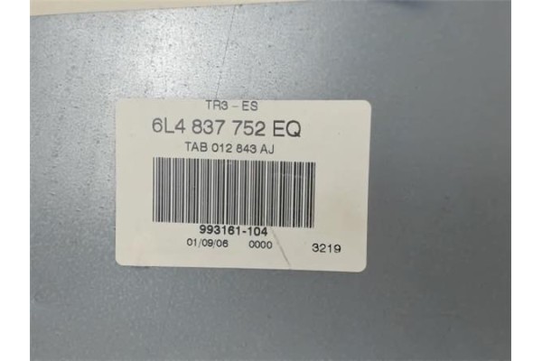 Recambio de elevalunas electrico delantero derecho para seat ibiza (6l1) 1.9 signo referencia OEM IAM 6L4837756 6L4837752EQ 