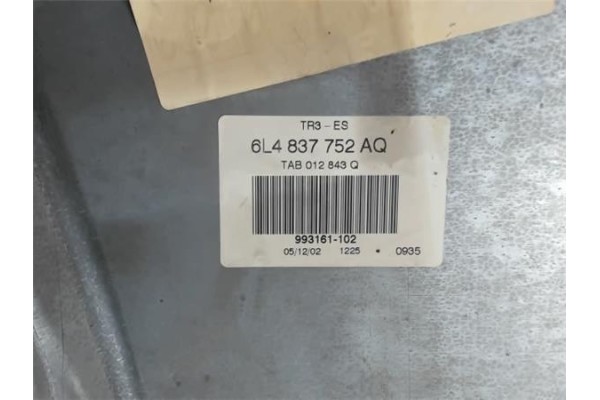 Recambio de elevalunas electrico delantero derecho para seat ibiza (6l1) referencia OEM IAM 6L4837752A  