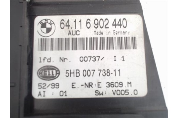 Recambio de mandos climatizador para bmw serie 3 berlina (e46) 2.0 320d referencia OEM IAM (64118382446)  