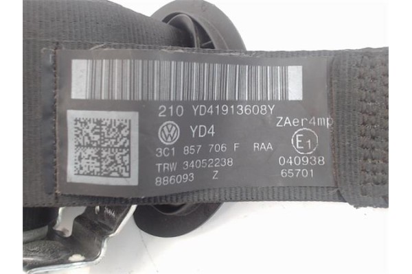 Recambio de cinturon seguridad delantero derecho para volkswagen passat berlina (3c2) 2.0 tdi 16v referencia OEM IAM 3c1857706f 