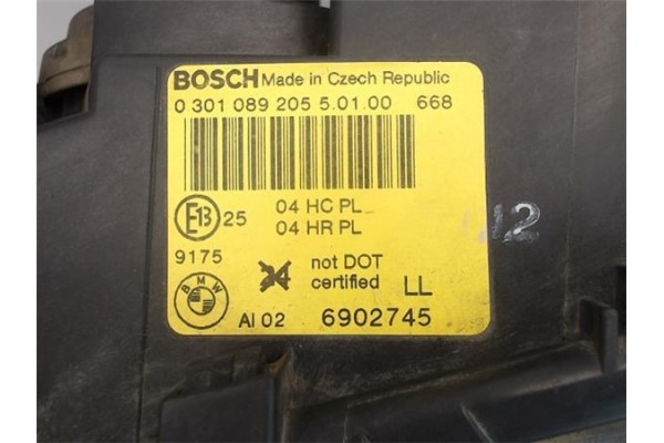 Recambio de faro delantero izquierdo para bmw serie 3 berlina (e46) 2.0 320d referencia OEM IAM   