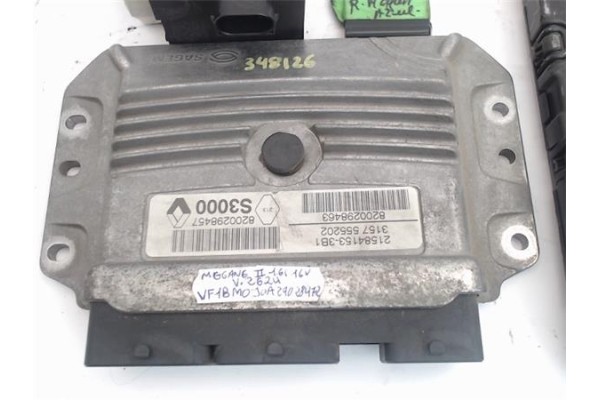 Recambio de centralita para renault megane ii berlina 5p 1.6 confort expression referencia OEM IAM 8200033233 8200298457 