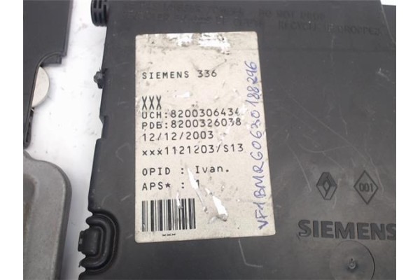 Recambio de centralita para renault megane ii berlina 5p 1.9 extreme referencia OEM IAM 0281011549 8200306434 
