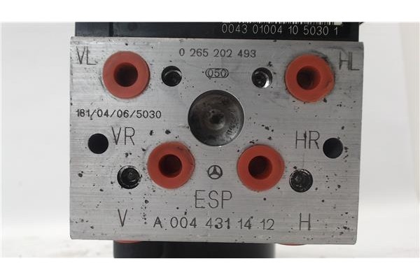 Recambio de nucleo abs para mercedes-benz clase e (bm 210) berlina 2.6 240 (210.062) referencia OEM IAM 0044314812 0265202493 