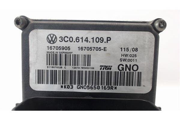 Recambio de nucleo abs para volkswagen passat berlina (3c2) 2.0 tdi 16v referencia OEM IAM 3c0614109p 3C0614095M 