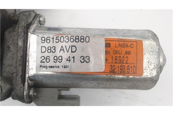 Recambio de mecanismo elevalunas delantero derecho para peugeot 406 berlina (s1/s2) referencia OEM IAM 9222K5  