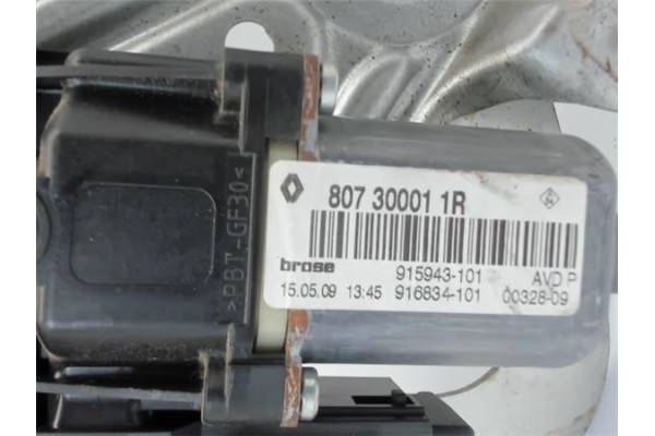 Recambio de mecanismo elevalunas delantero derecho para renault scenic iii (jz) referencia OEM IAM   