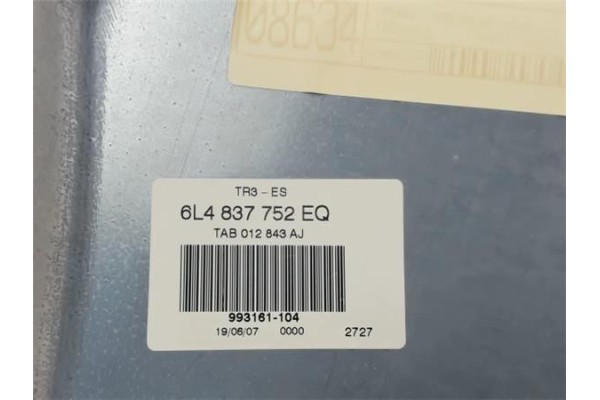 Recambio de elevalunas electrico delantero derecho para seat cordoba berlina (6l2) referencia OEM IAM 6L4837752  