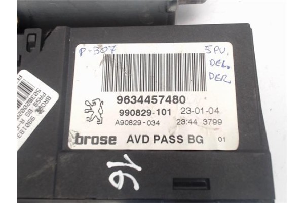 Recambio de motor elevalunas delantero derecho para peugeot 307 (s1) referencia OEM IAM (9634457480) (990183-200) 