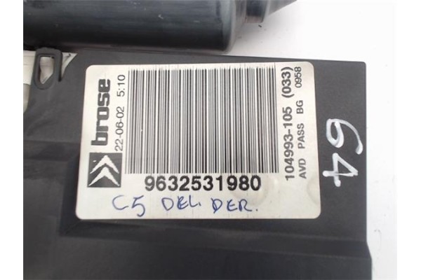 Recambio de motor elevalunas delantero derecho para citroen c5 berlina referencia OEM IAM (9632531980) (990184-200)  