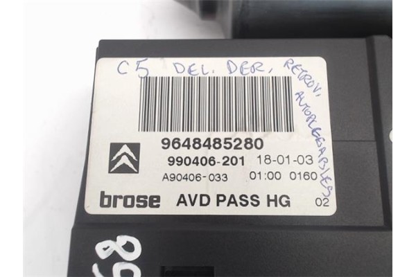 Recambio de motor elevalunas delantero derecho para citroen c5 berlina referencia OEM IAM (9648485280) (990188-200)  