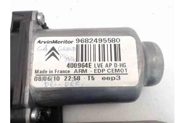Recambio de motor elevalunas delantero derecho para citroen c4 grand picasso referencia OEM IAM (9682495580) (400964E) (440806D)