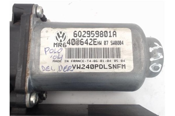 Recambio de motor elevalunas delantero derecho para volkswagen polo iv (9n1) referencia OEM IAM (6Q2959801A) (8104K4) 6Q2959801A