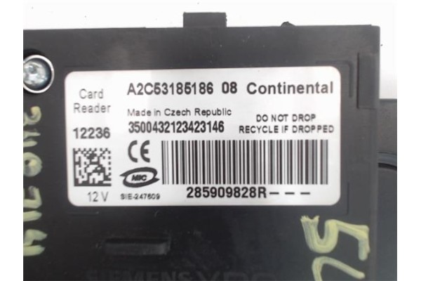 Recambio de clausor para renault scenic iii (jz) 1.2 grand expression referencia OEM IAM A2C5318518608 285909828R 
