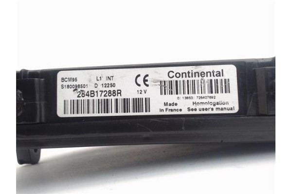 Recambio de centralita para renault scenic iii (jz) 1.2 grand expression referencia OEM IAM 284B17288R  