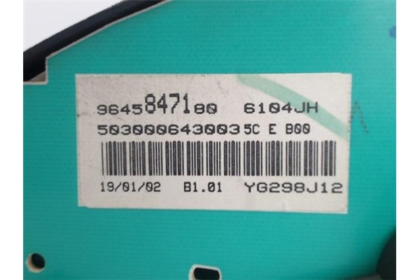 Recambio de cuadro completo para peugeot 206 1.4 i referencia OEM IAM 9648836680 6104JH 