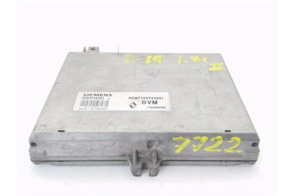 Recambio de centralita para renault 19 ii (b/c53_) 1.8 (5/353a) referencia OEM IAM 7700742851 S101714101C 