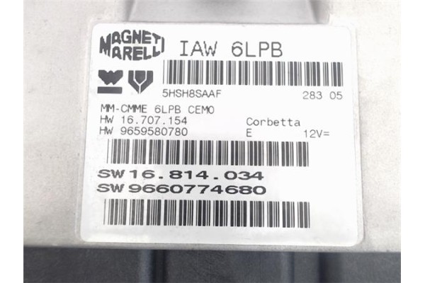 Recambio de centralita para peugeot 307 (3a/c) 2.0 16v referencia OEM IAM 9659580780 16707154 