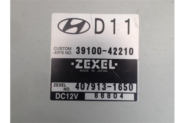 Recambio de centralita para hyundai h-1 furgón 2.5 td referencia OEM IAM 3910042210 4079131650 