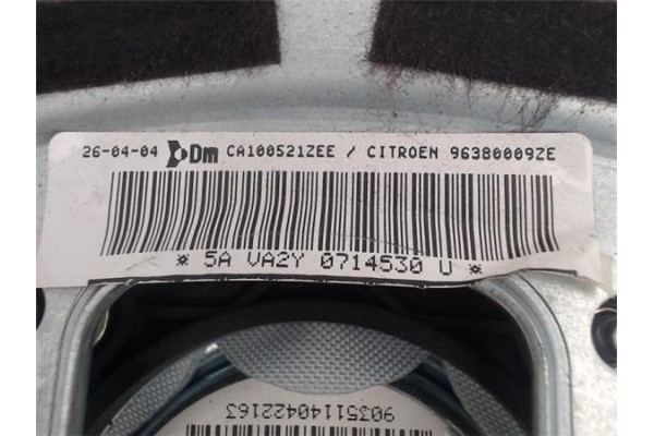 Recambio de airbag volante para citroen c3 pluriel referencia OEM IAM 96380009ZE CA100521ZEE 
