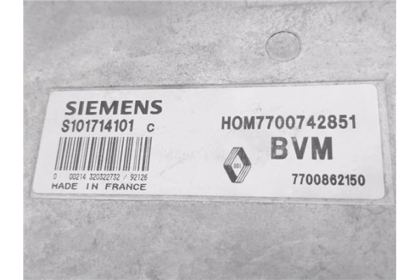 Recambio de centralita para renault 19 ii (b/c53_) 1.8 (5/353a) referencia OEM IAM 7700742851 S101714101C 